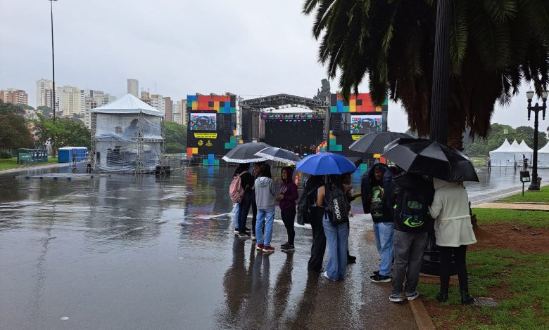 Chuva atrapalha eventos Geek no Parque da Independência