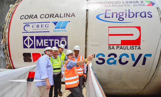 Tunnelbauarbeiten für eine U-Bahn-Linie